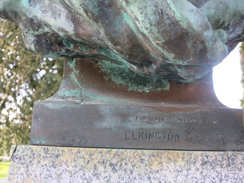 David Oppenheimer Statue inscription in Stanley Park, Vancouver, BC, Canada