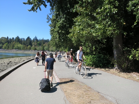 Stanley Park seawall, Vancouver, BC, Canada