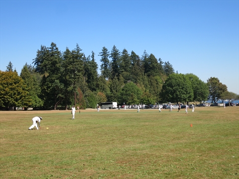 Brockton Playing Fields in Stanley Park, Vancouver, BC, Canada