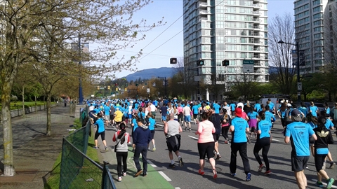 Sun Run in Vancouver, BC, Canada