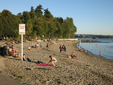 Second Beach in Stanley Park, Vancouver, BC, Canada