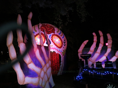 Halloween Ghost Train in Stanley Park, Vancouver, BC, Canada