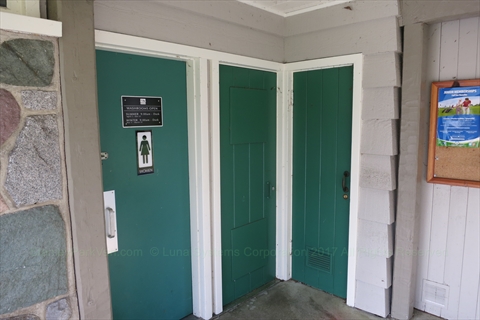 Washrooms at the Pitch and Putt Golf Course in Stanley Park, Vancouver, BC, Canada