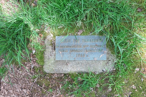 25th Anniversary Truck Loggers Association Tree plaque in Stanley Park, Vancouver, BC, Canada