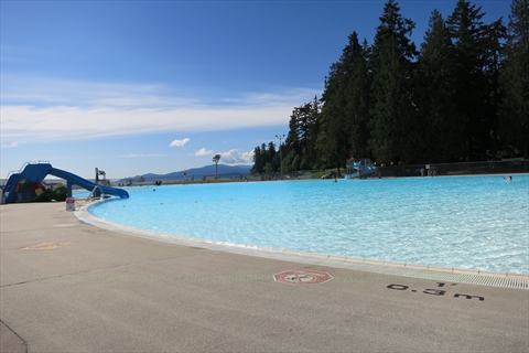 Second Beach Swimming Pool in Stanley Park, Vancouver, BC, Canada