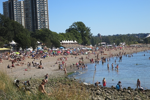 English Bay beach, Vancouver, BC, Canada