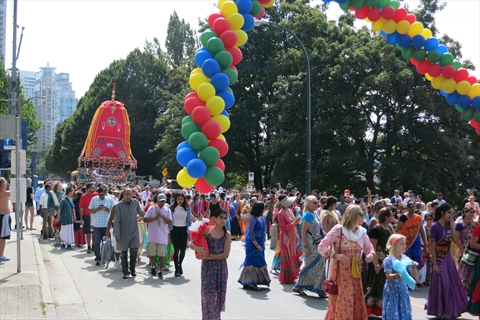 Ratha Yatra Parade in  Vancovuer, Canada