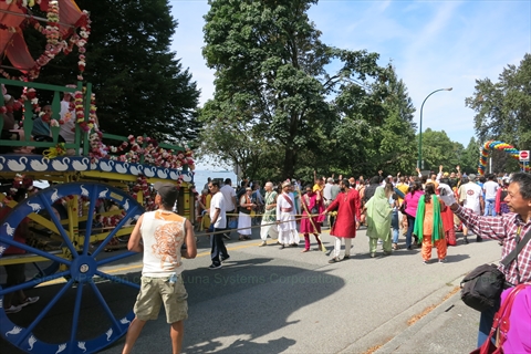 Ratha Yatra Parade in  Vancovuer, Canada