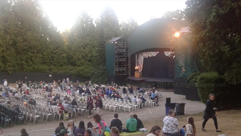 Theatre Under the Stars(TUTS) musical at Malkin Bowl in Stanley Park, Vancouver, BC, Canada