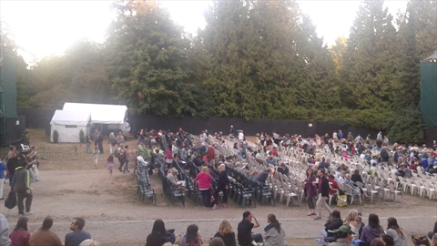 Theatre Under the Stars(TUTS) musical at Malkin Bowl in Stanley Park, Vancouver, BC, Canada