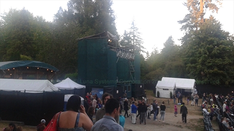Theatre Under the Stars(TUTS) musical at Malkin Bowl in Stanley Park, Vancouver, BC, Canada