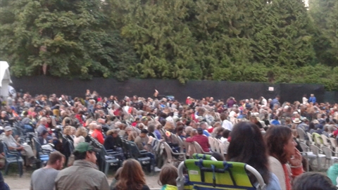 Theatre Under the Stars(TUTS) musical at Malkin Bowl in Stanley Park, Vancouver, BC, Canada