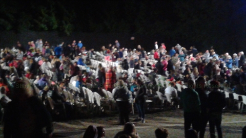 Theatre Under the Stars(TUTS) musical at Malkin Bowl in Stanley Park, Vancouver, BC, Canada