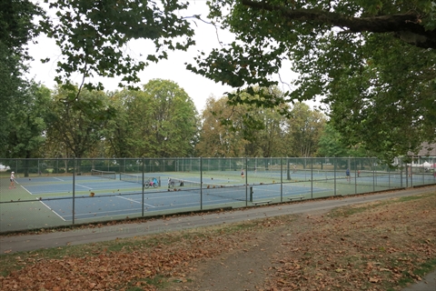 Tennis Courts in Stanley Park, Vancouver, BC, Canada