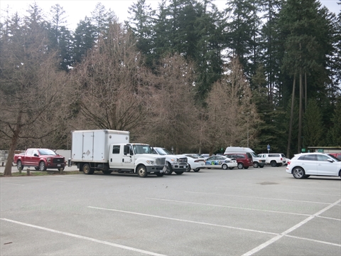 Pipeline Road Parking Lot in Vancouver