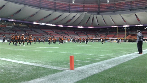 BC Lions game in BC Place, False Creek, Vancouver, BC, Canada