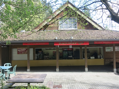 Railway Cafe Concession in Stanley Park, Vancouver, BC, Canada