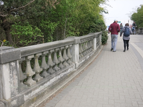 Coal Harbour Seawall in Vancouver, BC, Canada
