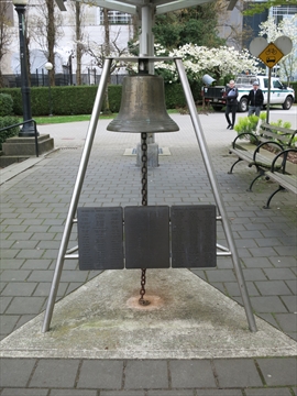 Coal Harbour Seawall in Vancouver, BC, Canada