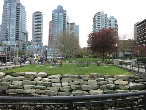 Cardero Park in Coal Harbour, Vancouver, BC, Canada