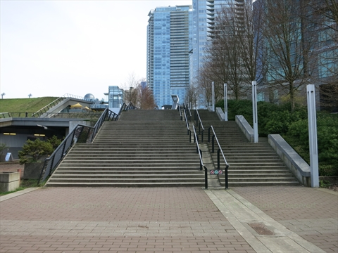 Coal Harbour Seawall in Vancouver, BC, Canada