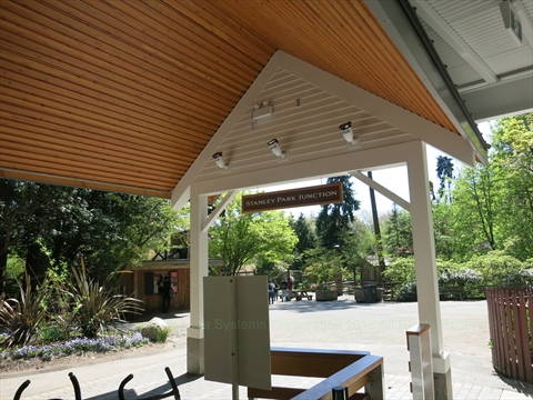 Stanley Park Junction Train Station Platform, Vancouver, BC, Canada
