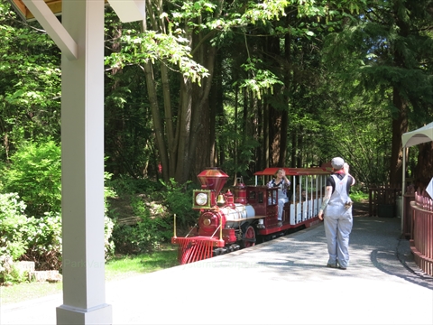 Spring/Summer Miniature Train in Stanley Park, Vancouver, BC, Canada
