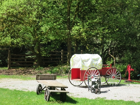 Spring/Summer Miniature Train in Stanley Park, Vancouver, BC, Canada