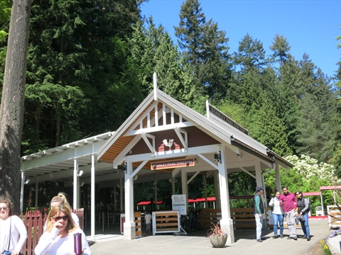 Stanley Park Train Station in Stanley Park, Vancouver, BC, Canada