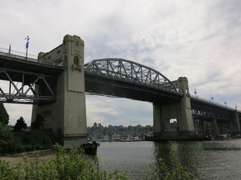 Burrard Street Bridge in Vancouver, BC, Canada
