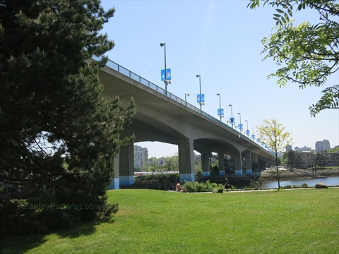 Cambie Street Bridge over False Creek, Vancouver, BC, Canada