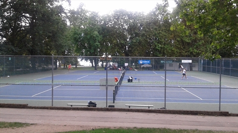 Tennis Courts in Stanley Park, Vancouver, BC, Canada