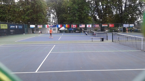 Tennis Tournament in Stanley Park, Vancouver, BC, Canada