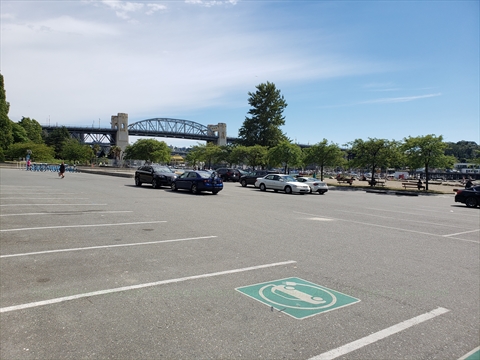 Sunset Beach parking area context