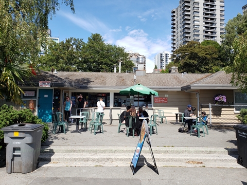 Sunset Beach Concession at English Bay, Vancouver, BC, Canada