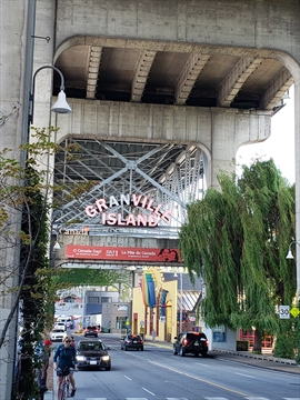 Granville Island in False Creek, Vancouver, BC, Canada