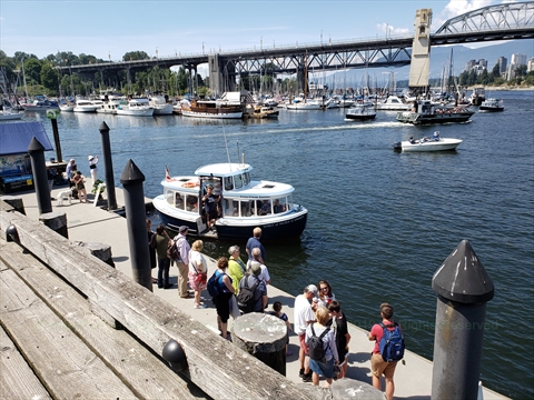 False Creek Ferry at Granville Island, Vancouver, BC, Canada