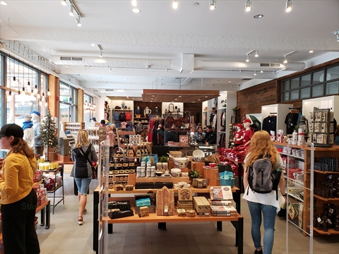 Prospect Point Trading Post Gift Store in Stanley Park, Vancouver, BC, Canada