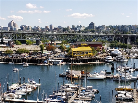 Granville Island in False Creek, Vancouver, BC, Canada