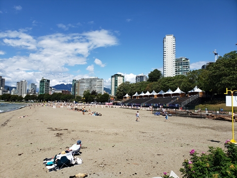 Observation Deck at English Bay, Vancouver, BC, Canada