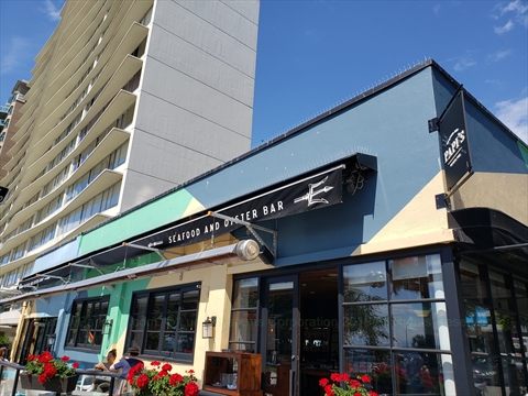 Papi's Seafood and Oyster Restaurant at English Bay, Vancouver, BC, Canada