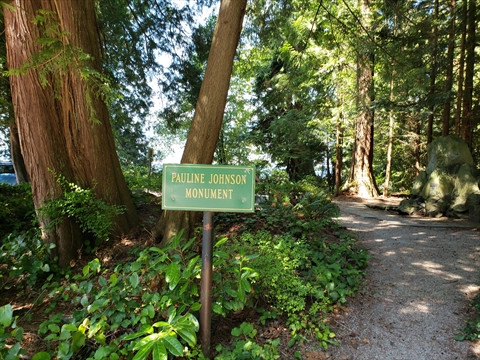 E. Pauline Johnson memorial in Stanley Park