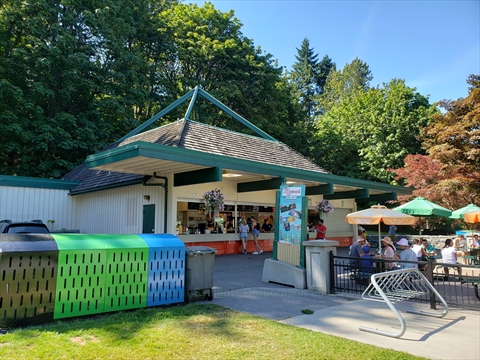 Lumbermens Arch Concession in Stanley Park, Vancouver, BC, Canada