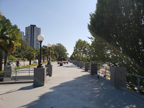 English Bay Bath House Plaza, Vancouver, BC, Canada