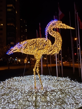 Lumiere statue near Stanley Park, Vancouver, BC, Canada