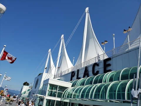 Canada Place in Coal Harbour, Vancouver, BC, Canada