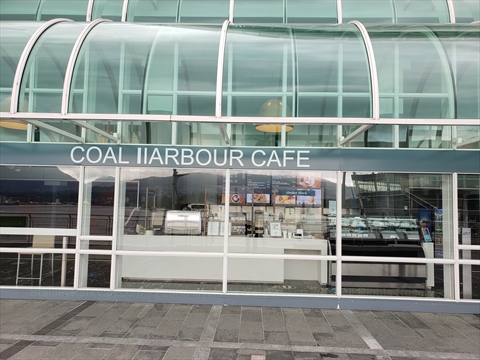 Coal Harbour Cafe at Canada Place in Vancouver, BC, Canada