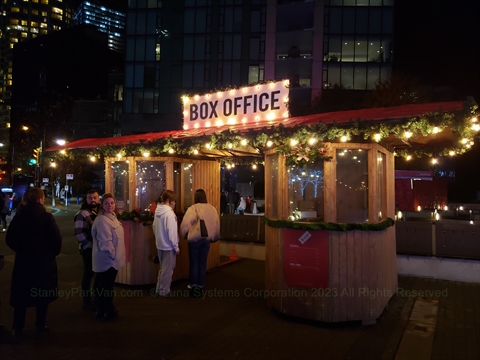Vancouver Christmas Market main entrance ticket box office
