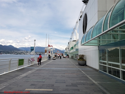 West Promenade boardwalk at Canada Place Vancouver