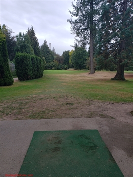 Hole 14 long 100 yard fairway view